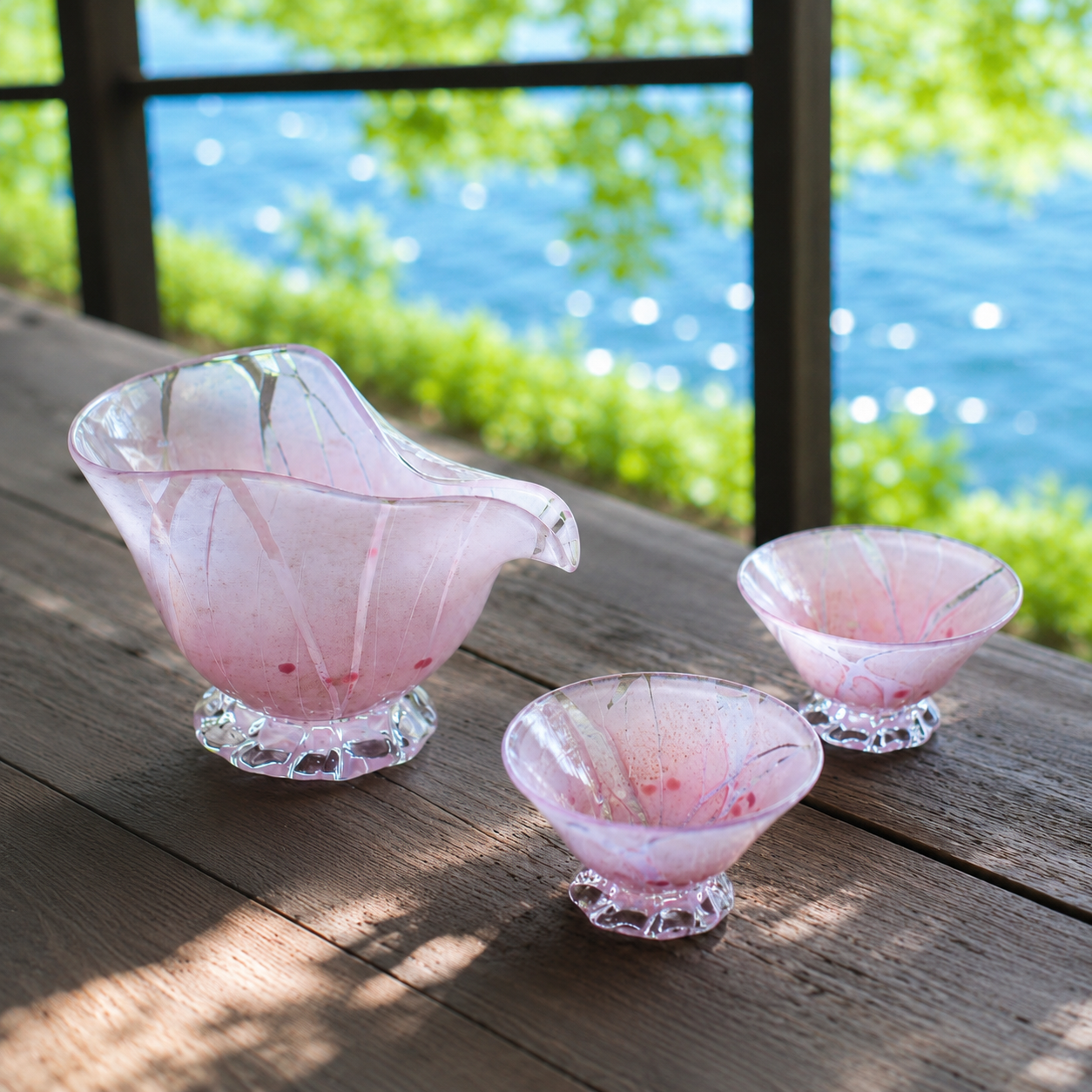 WATARI GLASS STUDIO 酒器セット