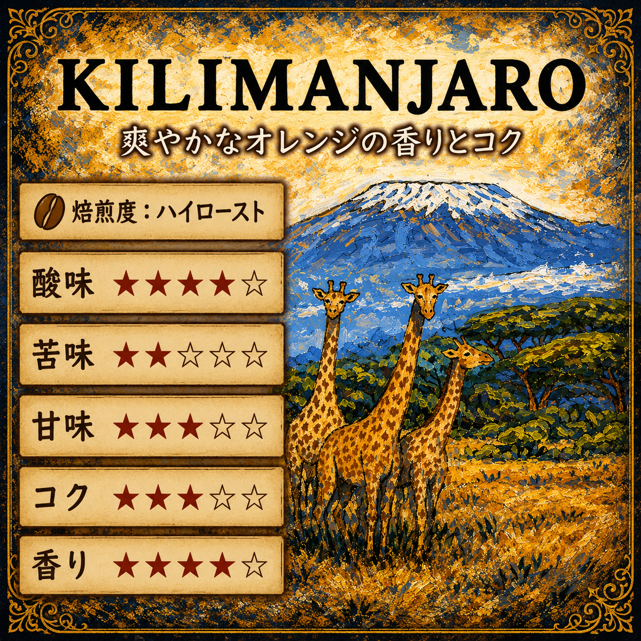 タンザニア キリマンジャロ