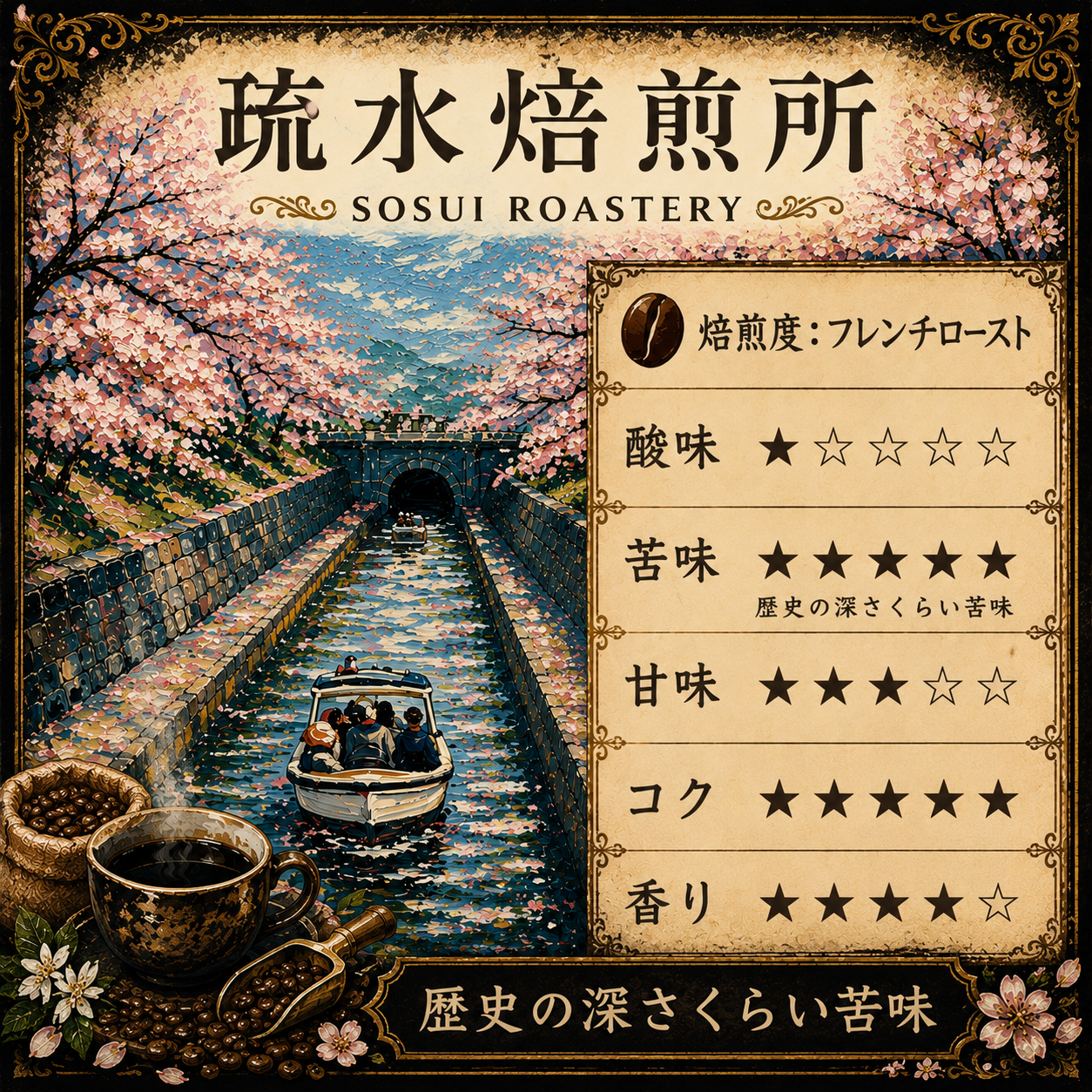 琵琶湖疏水ブレンド（フレンチロースト