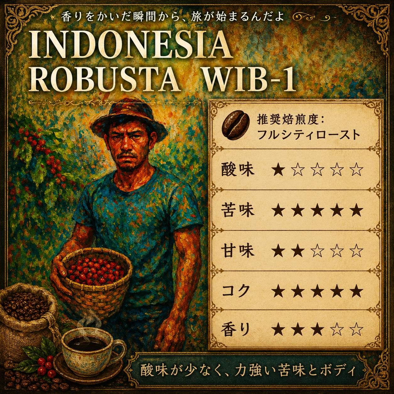 インドネシア ロブスタ WIB-1