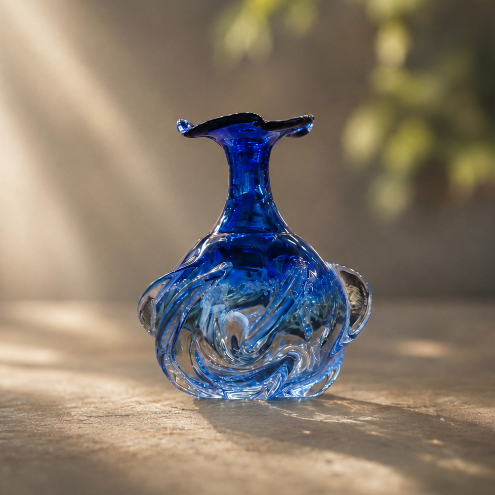 海中こびん　一輪挿し　WATARIGLASS studio