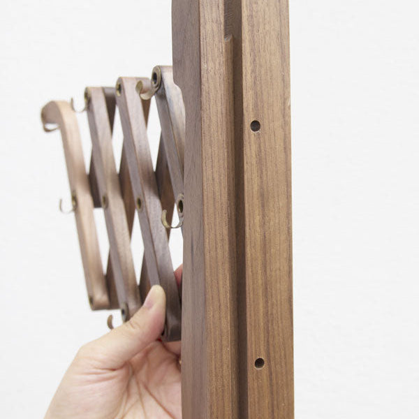 壁付けブランケット　Wood Bracket SCISSOR WALNUT