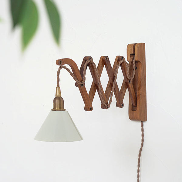 壁付けブランケット　Wood Bracket SCISSOR WALNUT
