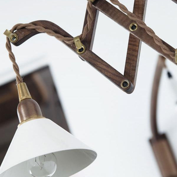 壁付けブランケット　Wood Bracket SCISSOR WALNUT
