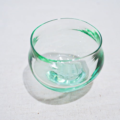 冷酒グラス　琵琶湖彩還元ブルー　glass imeca