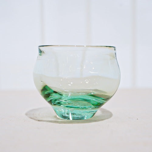 冷酒グラス　琵琶湖彩還元ブルー　glass imeca
