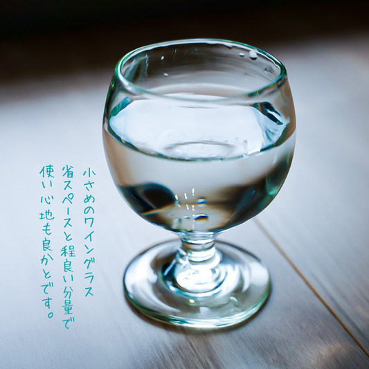 ワイングラス　琵琶湖彩　glass imeca　神永朱美